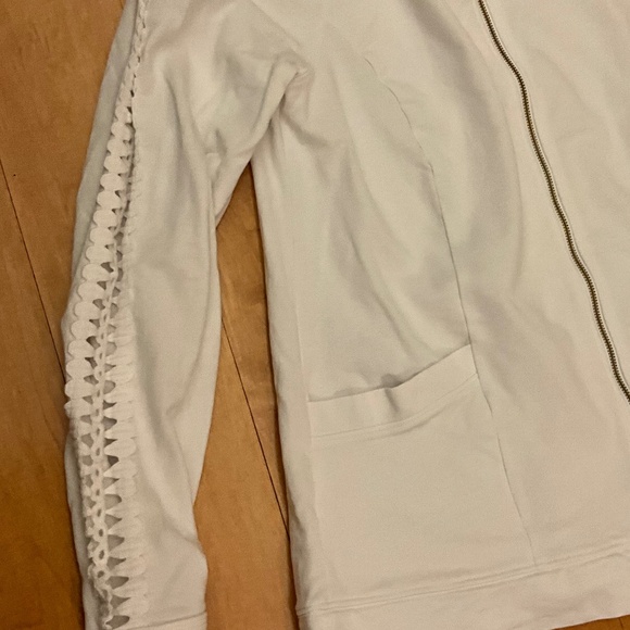 Lilly Pulitzer Zip Sweatshirt with Pineapple - Picture 9 of 11